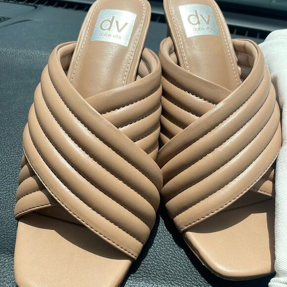 Dolce Vita Nude/ Neutral Heel Sandals‎ Size 7.5 - Picture 2 of 9